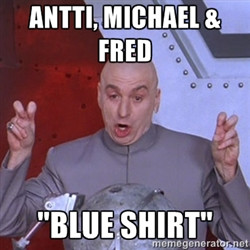 Dr. Evil Air Quotes - antti, michael & fred 