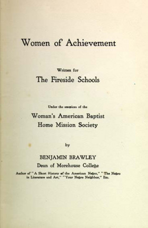 Brawley, Benjamin Griffith, 1882-1939