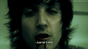 blood, bring me the horizon, end, it never ends, oli sykes