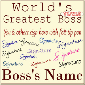 have the office staff sign a card or plaque for