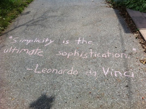 Inspirational Quotes, Sidewalk Chalk Style