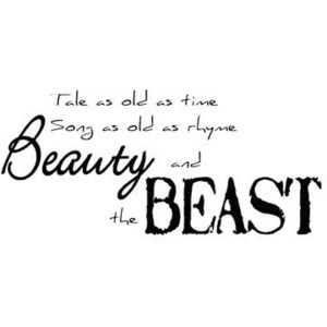 Beauty and the Beast - Freebie wordart - DigiScrapDepot.com