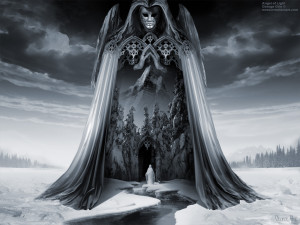 Angels and Demons or Angel of Light, Dark angel mystical forest ...