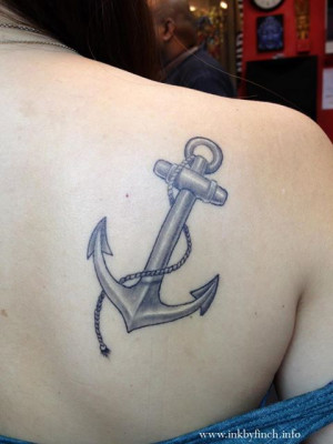 Anchor tattoos for girls, women anchor tattoos
