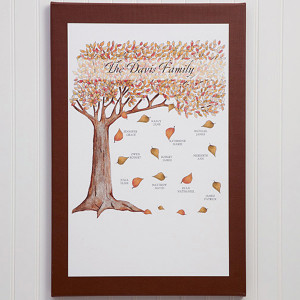 Personalized Family Tree Canvas Print