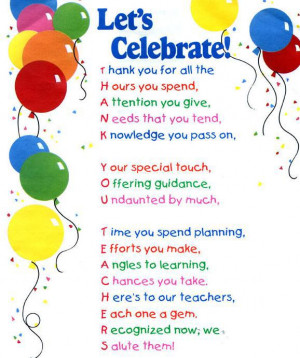 Teacher Appreciation Week 2015: Anyone have ideas for Teacher ...