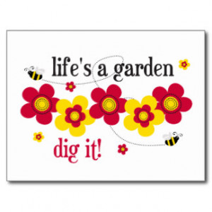 Funny Garden Quotes Postcards