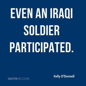Even an Iraqi soldier participated.