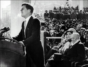 john fitzgerald kennedy takes office as the 35th president of the ...