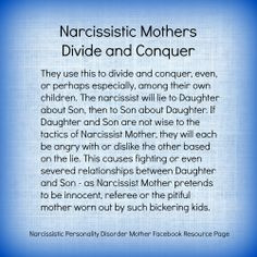 Narcissistic Mothers Who Cause Division Among Siblings. When she sees ...
