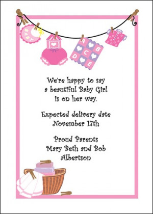Baby Girl Card Sayings