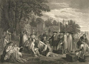 William Penn With The Indians
