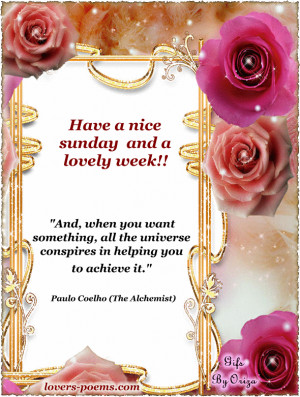 Have a nice sunday