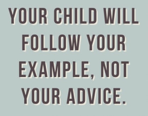... What better way to lead by example then working out with your mini-me