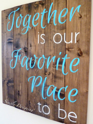DIY Pallet-Style Wood Sign {Using Vinyl As a Stencil}