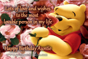 Happy Birthday Wishes Aunt