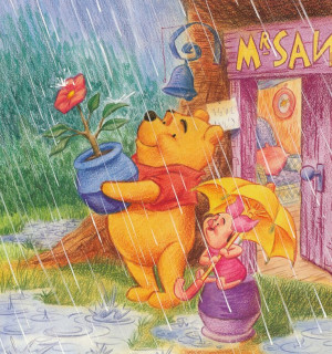 Winnie the pooh -- Rain