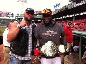 WWE Championship makes an appearance at the Red Sox parade