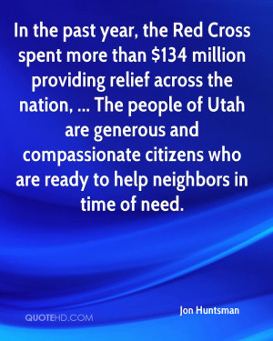 In the past year, the Red Cross spent more than $134 million providing ...