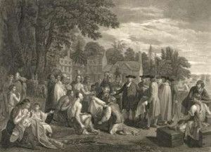 William Penn with Indians