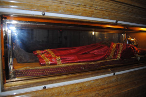 The saint body is preserved incorruptable for amazingly 1710 years ...