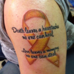 Suicide Awareness Ribbon Tattoo | Foto: Custom Suicide awareness ...