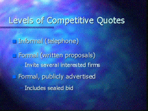 Competitive Quotes