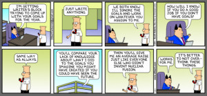 Good Dilbert Comic about Goal Setting with your Manager