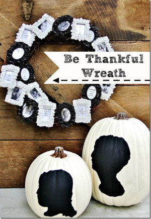 Create your own thankful wreath! Frame what you are thankful for with ...