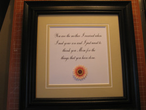 images of Framed Quote For Mother In Law 9x9 Quot You Are The I ...