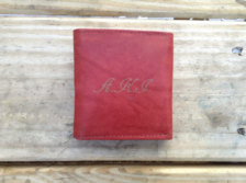Engraved Genuine Leather Wallet -Personalized Engraved - Tri-fold ...