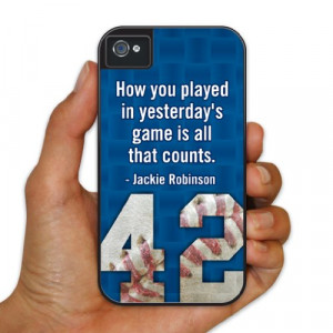 iPhone 4/4s BruteBox Case – Baseball – Jackie Robinson Quote 