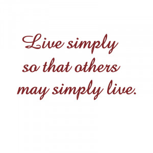 Live Simply Wall Quote Sticker