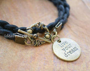 Gift Idea Double Wrap Bracelet Friendship Quote by IdeaBracelets, $9 ...