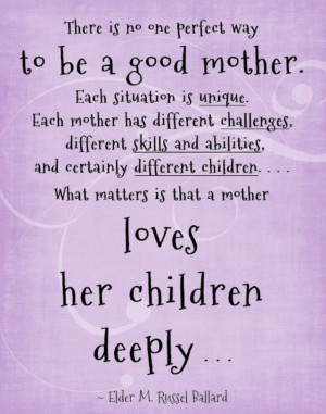 Mother Loves Her Children Deeply.