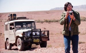 ... Adam Driver (above) as he records Robyn Davidson's increible journey