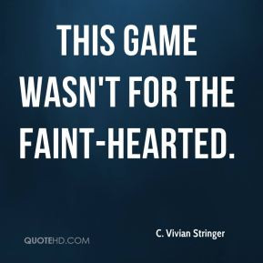 Vivian Stringer - This game wasn't for the faint-hearted.