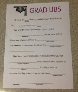 /mad-lib-guest-book/Grad Libs, Mad Libs, Graduation Inspiration, Grad ...