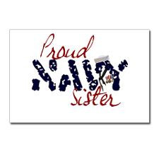 Proud Navy Sister Postcards (Package of 8) for