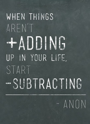Subtraction Quote