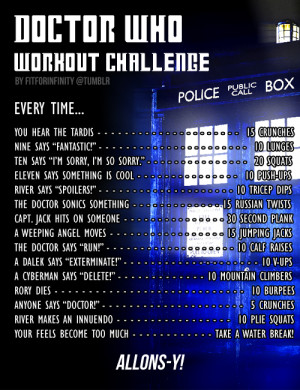Doctor Who workout challenge