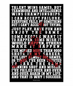 Lab No. 4 Michael Jordan Famous Inspirational Quotes Poster | Rs. 450 ...