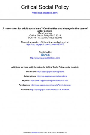 new vision for adult social care