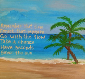 ... quote. Canvas art. Inspirational Quote. Original seascape painting on