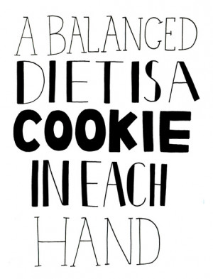 Cookie Balanced Diet Framed...
