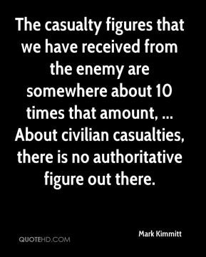 ... About civilian casualties, there is no authoritative figure out there