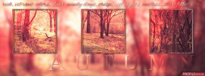 Autumn Facebook Cover with Quote about Fall