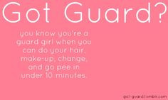 ... get up at god awful hours in the morning for school. My answer? Guard