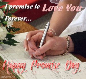 Promise To Love You Forever Happy Promise Day Glitter