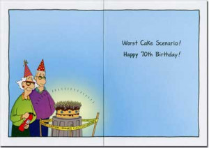 Sunglasses (1 card/1 envelope) Oatmeal Studios Funny 70th Birthday ...